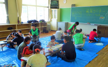 8 月広島県三原市本郷西小学校