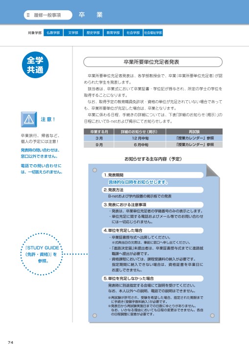佛教大学 STUDY GUIDE 2019年度以降 学部第1学年次入学者適用