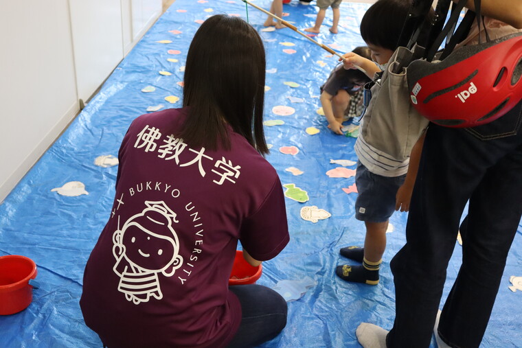 魚釣りコーナーで釣った魚は一尾お持ち帰り