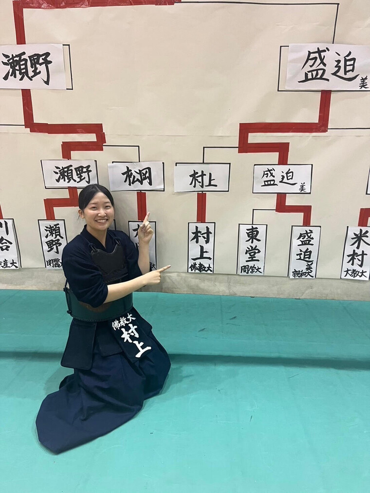 村上鈴奈選手（公共政策学科・4年生）