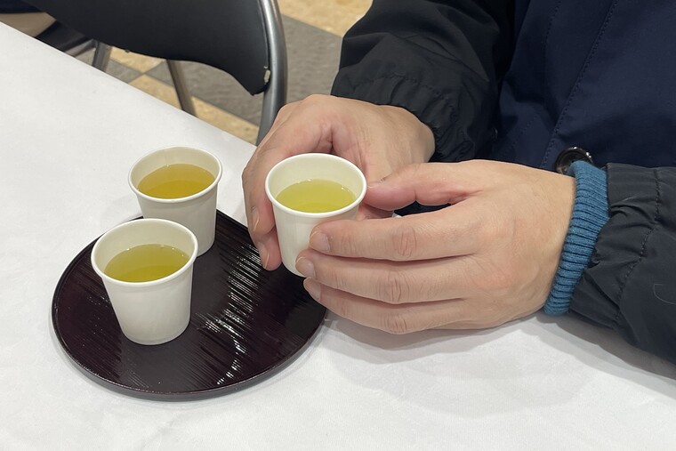 かぶせ茶、玉露、煎茶をご用意しました