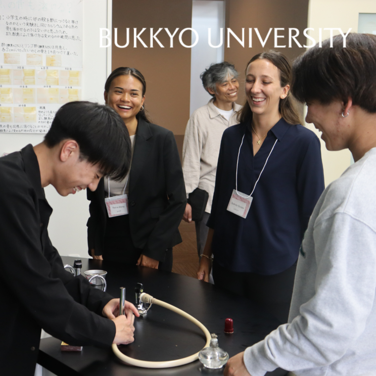 昨年度実施した理科教育の授業での交流の様子